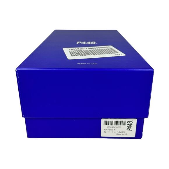 Anthropologie P448 John Flower Glitter Low Top Sneakers 38 8 New Black Floral - Picture 9 of 10